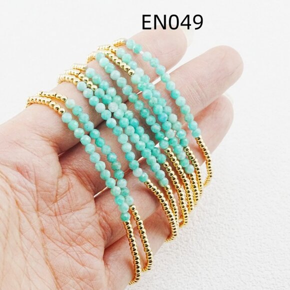 Enewton Amazonite & Gold Bead Nine-Piece Bracelet Set - Picture 7 of 7